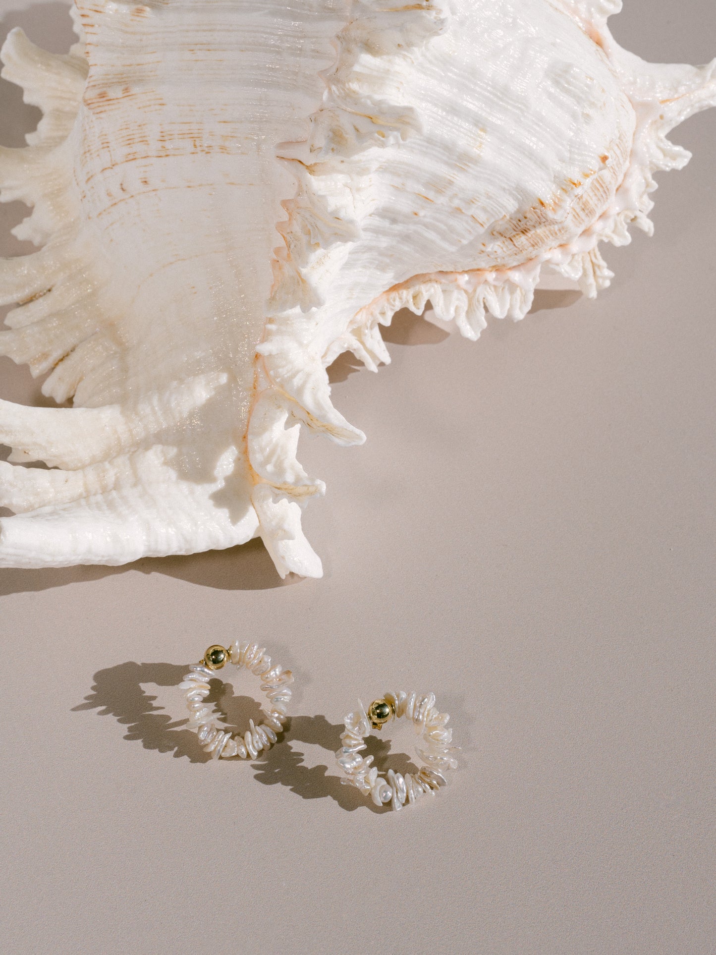 Irregular Pearl Hoop